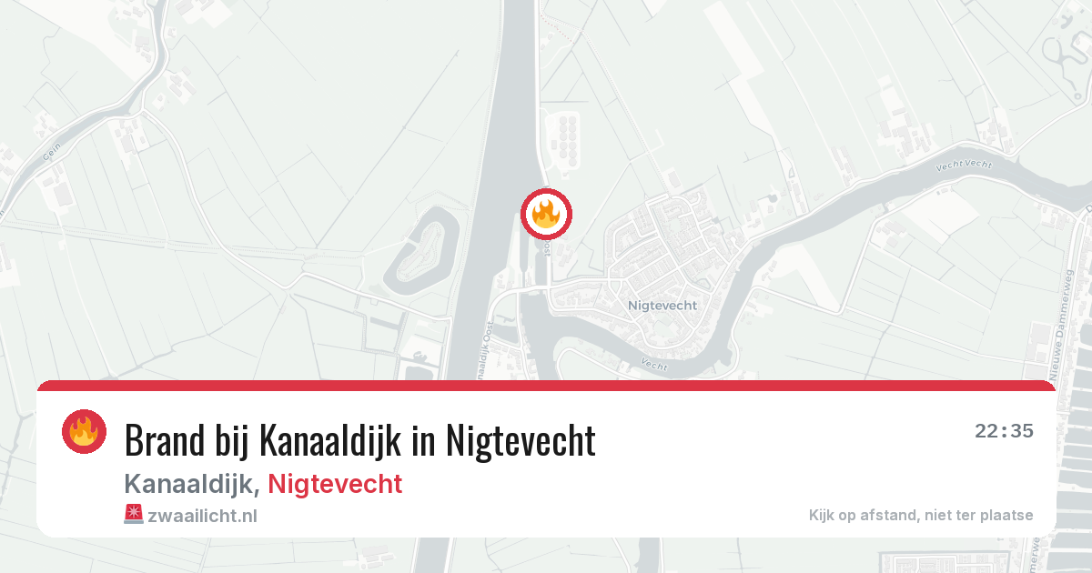 Brand bij Kanaaldijk in Nigtevecht — 29 apr 2026