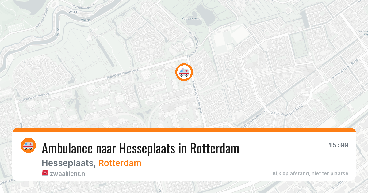 Ambulance naar Hesseplaats in Rotterdam — 18 mei 2026