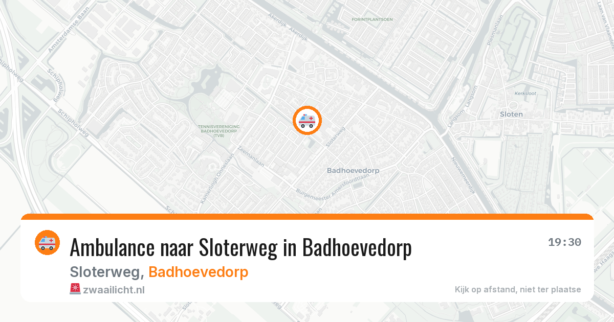 Ambulance naar Sloterweg in Badhoevedorp — 10 apr 2026