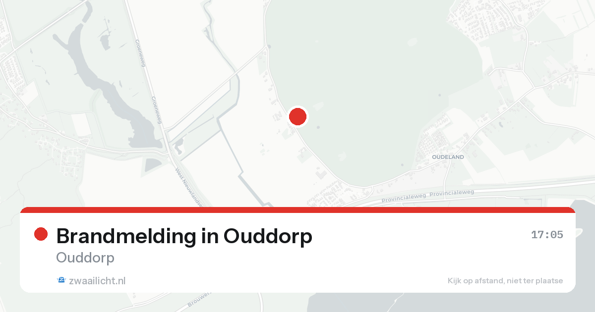 Brandmelding in Ouddorp — 19 aug 2026