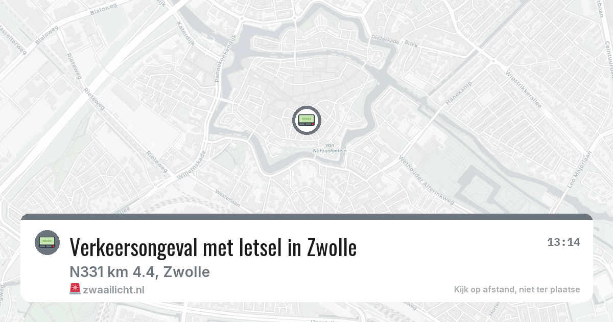 Verkeersongeval met letsel in Zwolle — 17 mrt 2026