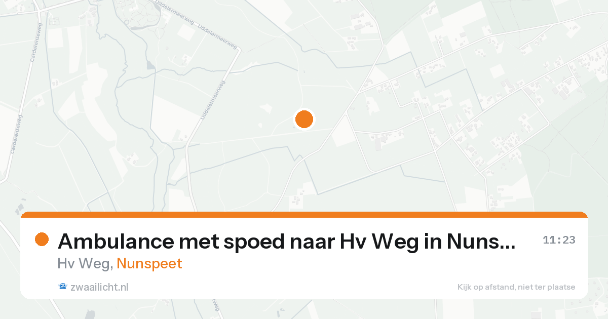 Ambulance met spoed naar Hv Weg in Nunspeet — 31 jan 2026