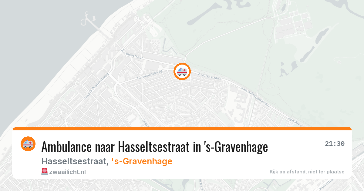 Ambulance naar Hasseltsestraat in 's-Gravenhage — 6 aug 2026