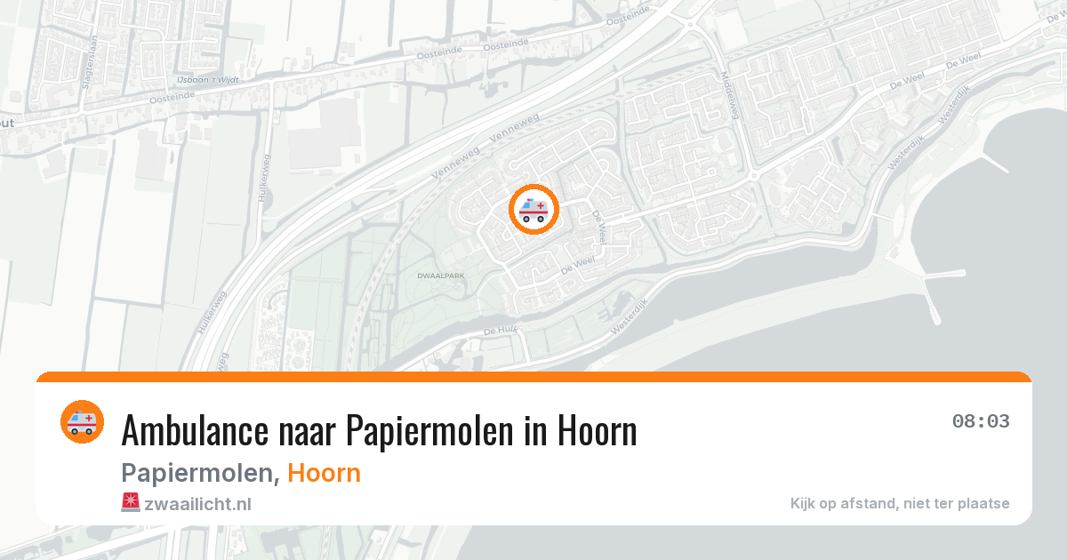 Ambulance naar Papiermolen in Hoorn — 4 jun 2026