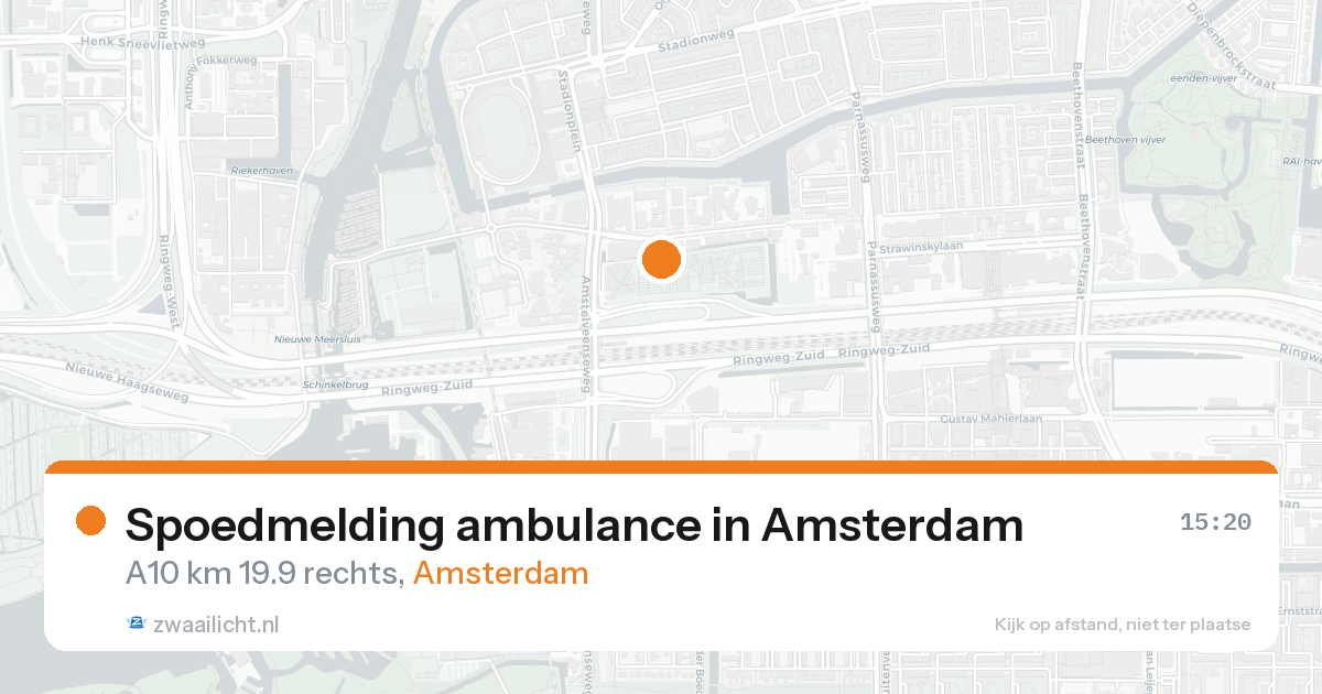 Spoedmelding ambulance in Amsterdam — 21 aug 2026