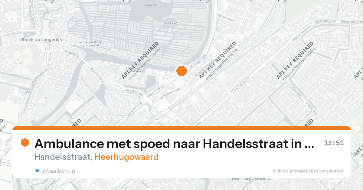 Ambulance met spoed naar Handelsstraat in Heerhugowaard — 22 jul 2026