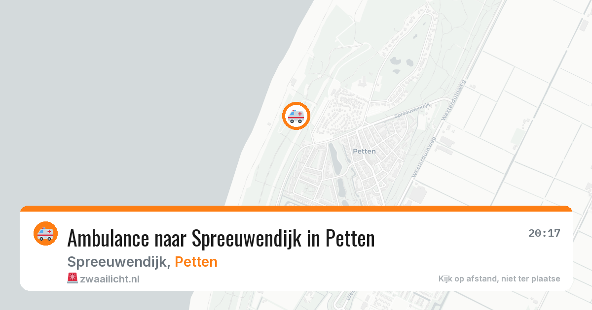 Ambulance naar Spreeuwendijk in Petten — 9 jun 2026