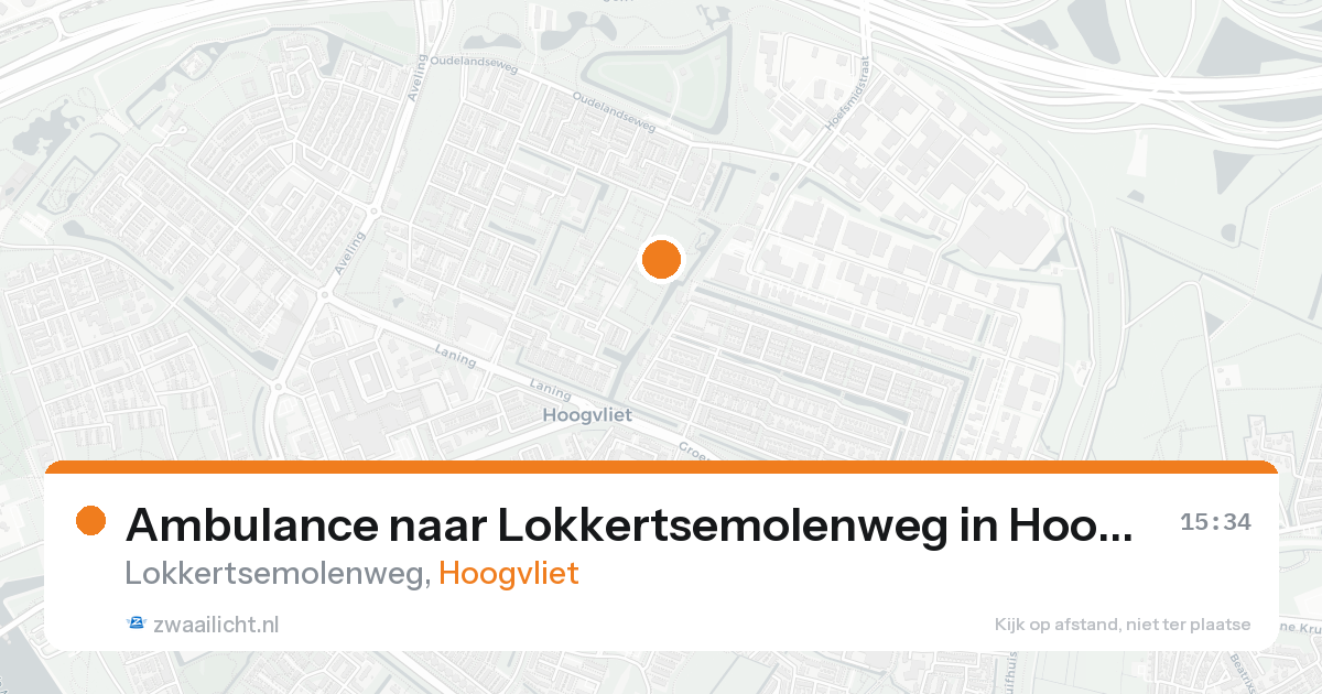 Ambulance naar Lokkertsemolenweg in Hoogvliet — 21 aug 2026