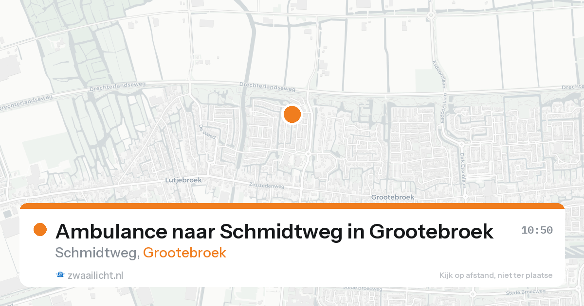 Ambulance naar Schmidtweg in Grootebroek — 6 jun 2026