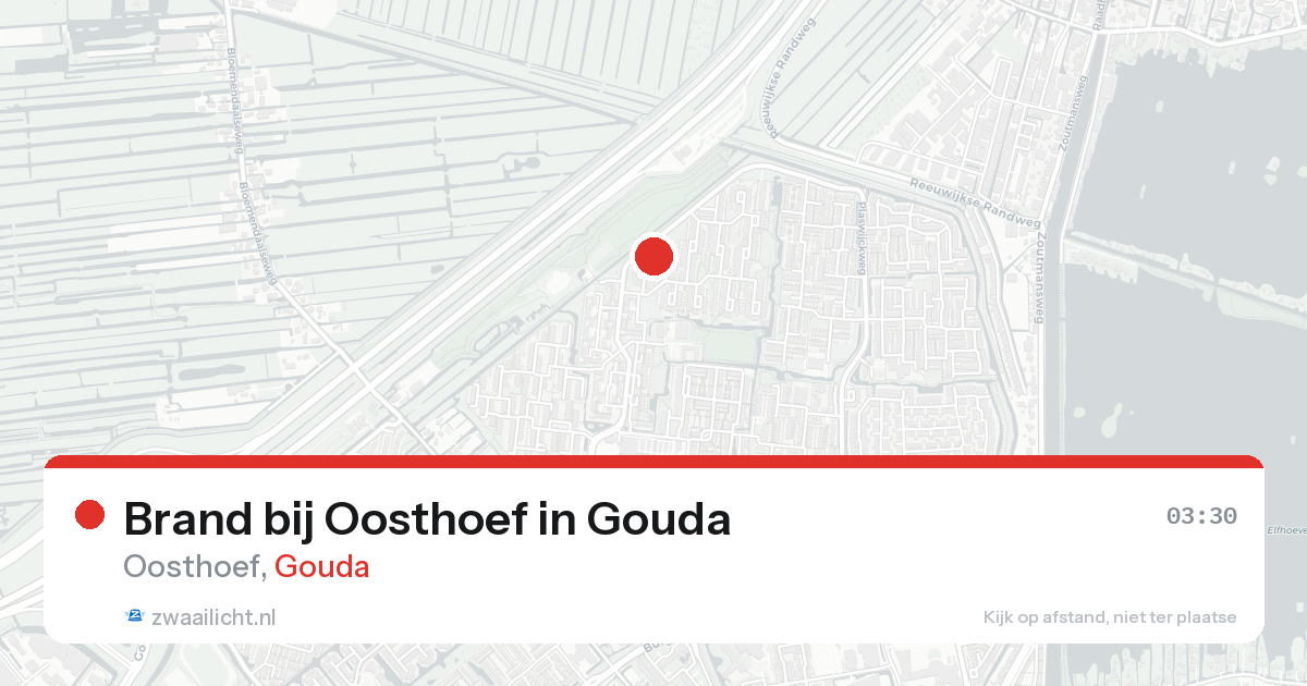 Brand bij Oosthoef in Gouda — 23 aug 2026