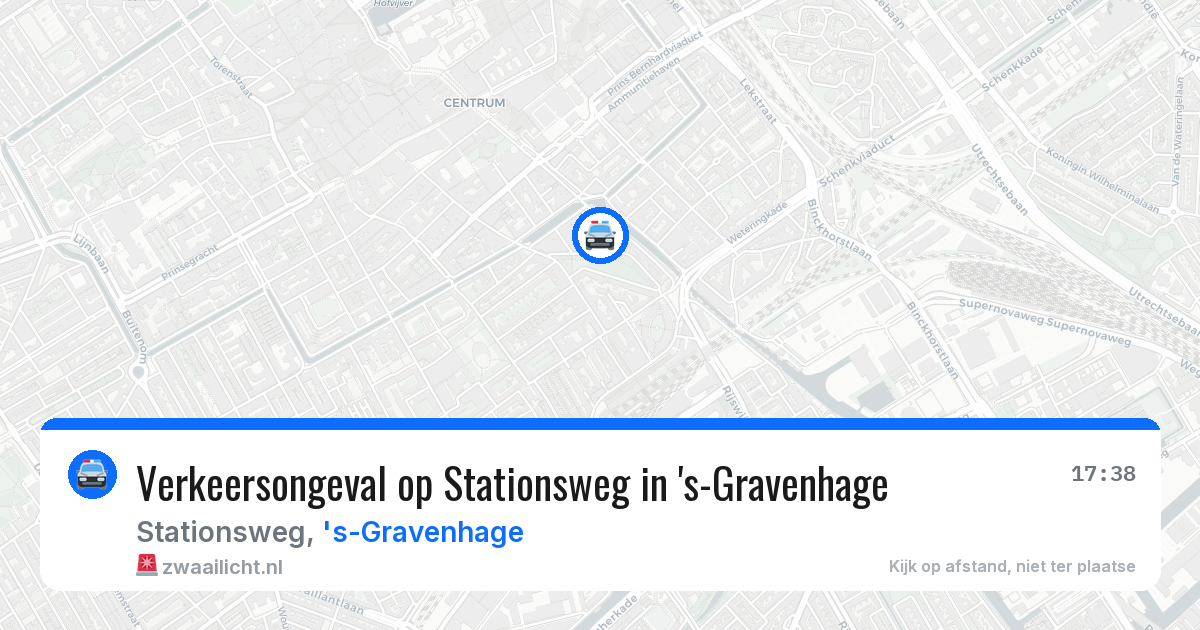 Verkeersongeval op Stationsweg in 's-Gravenhage — 26 mrt 2026