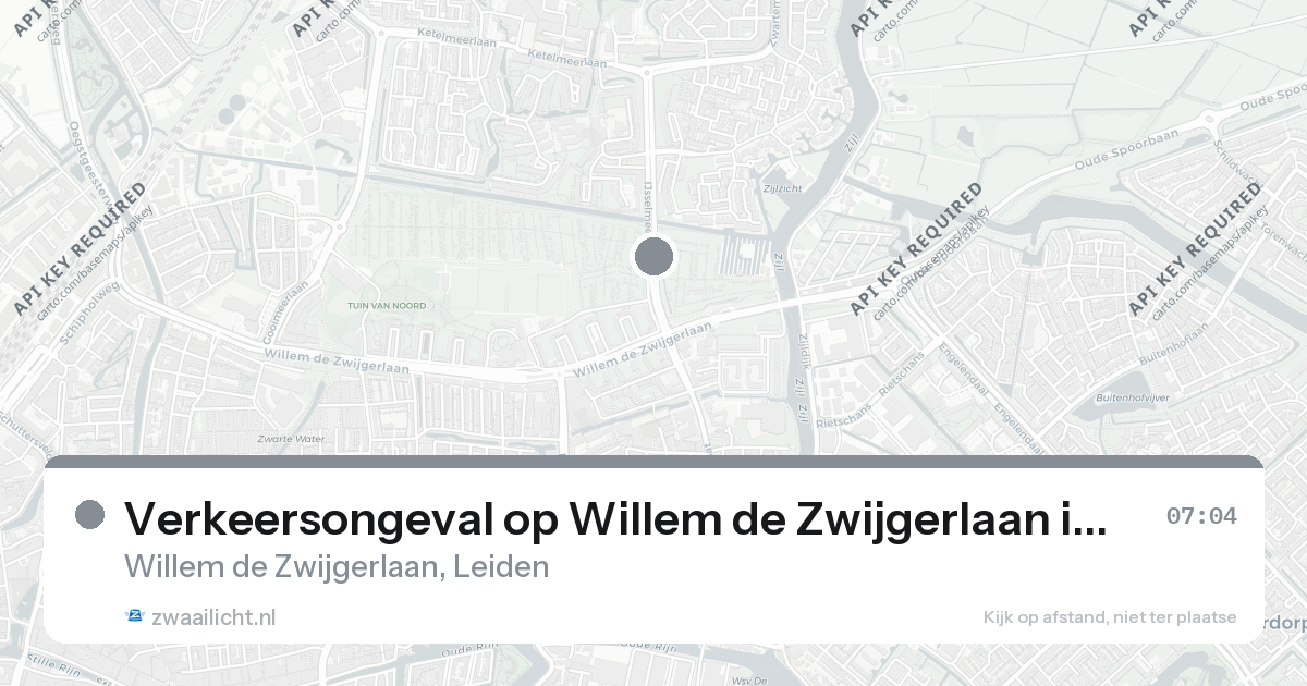 Verkeersongeval op Willem de Zwijgerlaan in Leiden — 10 mrt 2026