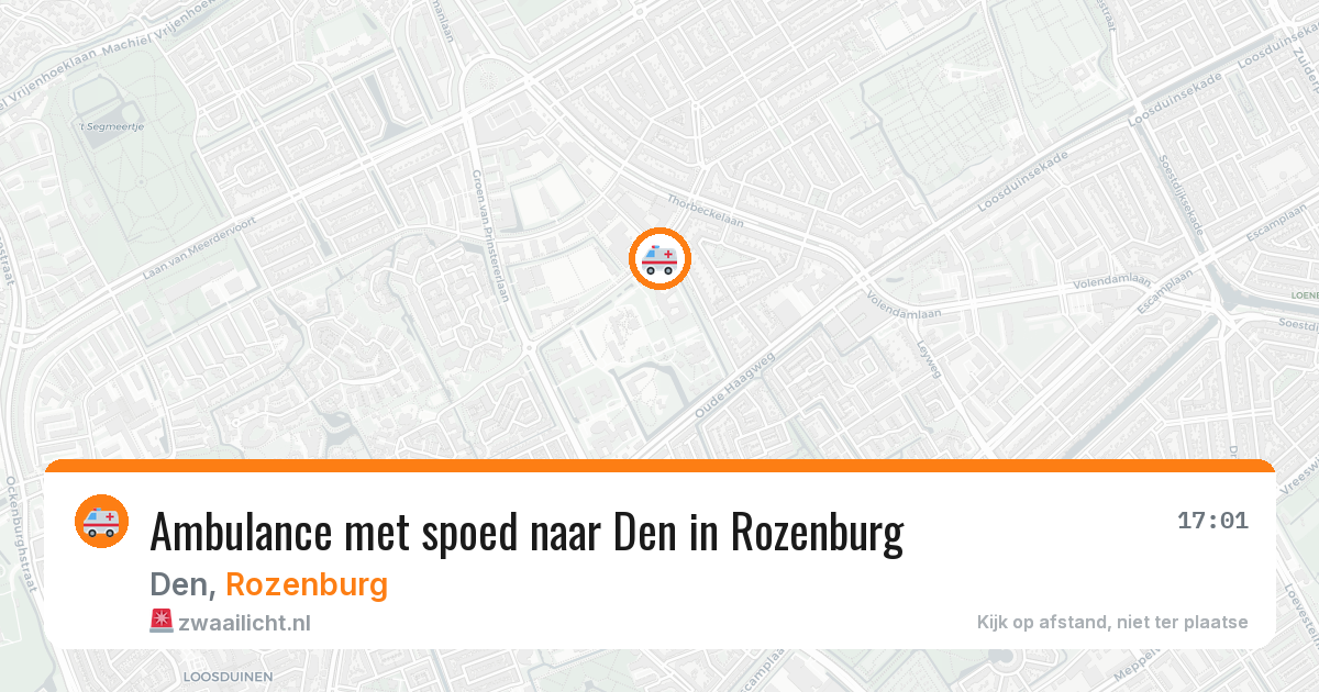 Ambulance met spoed naar Den in Rozenburg — 19 jul 2026