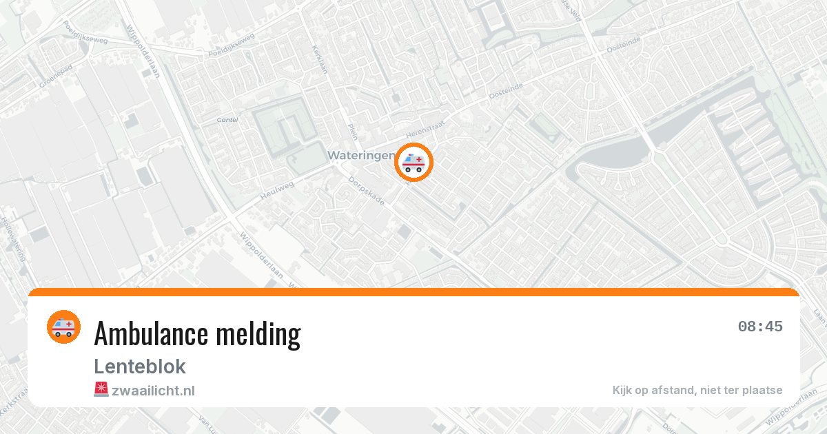 Ambulance melding — 23 mei 2026