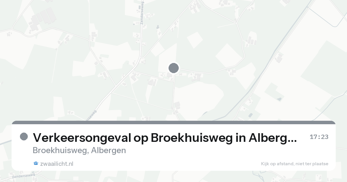 Verkeersongeval op Broekhuisweg in Albergen — 12 aug 2026