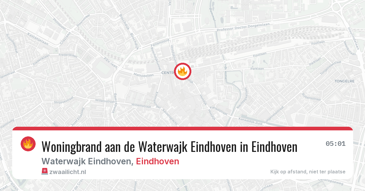 Woningbrand aan de Waterwajk Eindhoven in Eindhoven — 3 feb 2026