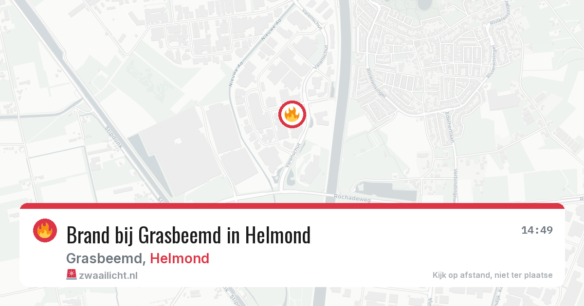 Brand bij Grasbeemd in Helmond — 28 jun 2026