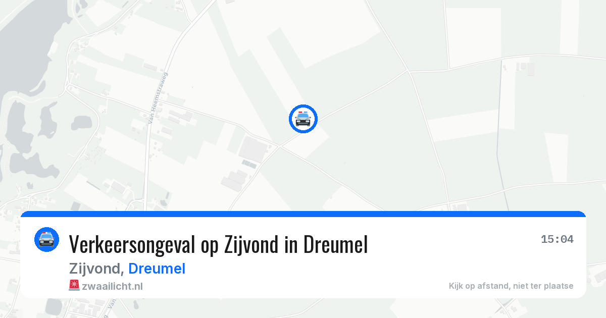 Verkeersongeval op Zijvond in Dreumel — 16 mei 2026