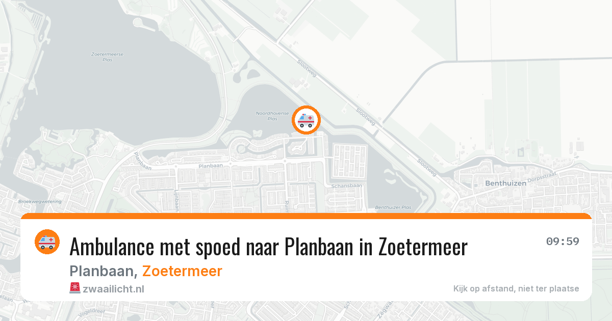 Ambulance met spoed naar Planbaan in Zoetermeer — 25 mrt 2026