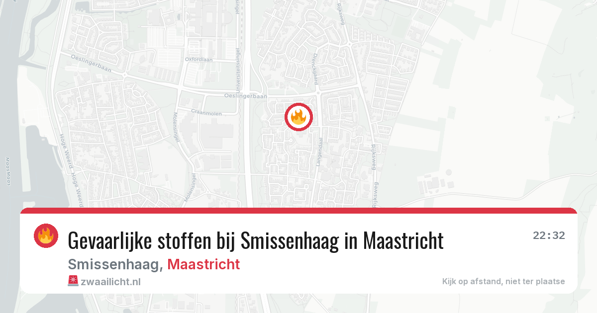 Gevaarlijke stoffen bij Smissenhaag in Maastricht — 19 jun 2026