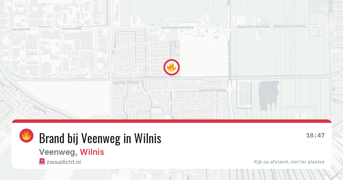 Brand bij Veenweg in Wilnis — 20 mrt 2026