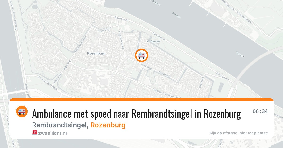 Ambulance met spoed naar Rembrandtsingel in Rozenburg — 28 jun 2026
