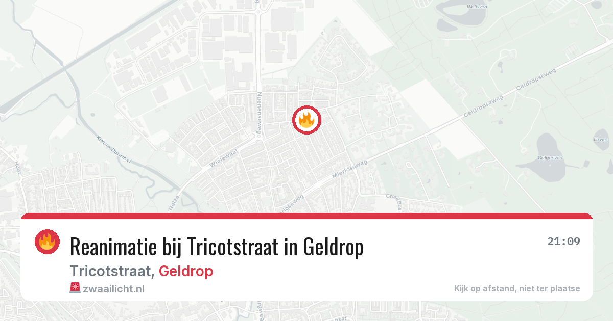 Reanimatie bij Tricotstraat in Geldrop — 24 jul 2026