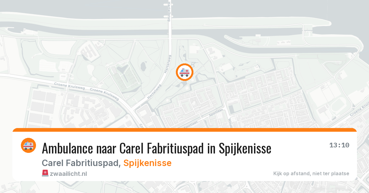 Ambulance naar Carel Fabritiuspad in Spijkenisse — 13 jul 2026