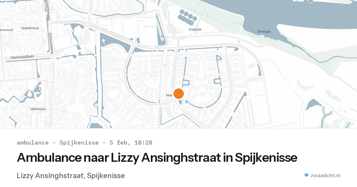 Ambulance naar Lizzy Ansinghstraat in Spijkenisse — 5 feb 2026