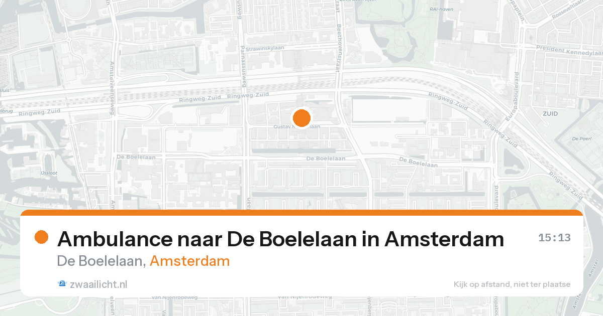 Ambulance naar De Boelelaan in Amsterdam — 16 aug 2026