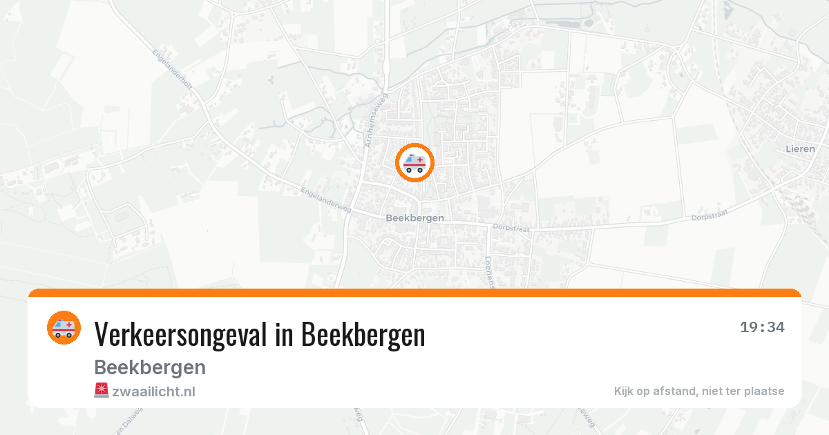 Verkeersongeval in Beekbergen — 14 apr 2026
