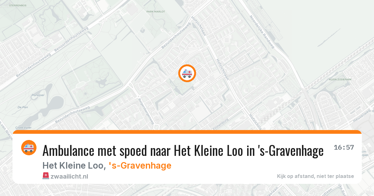 Ambulance met spoed naar Het Kleine Loo in 's-Gravenhage — 9 feb 2026