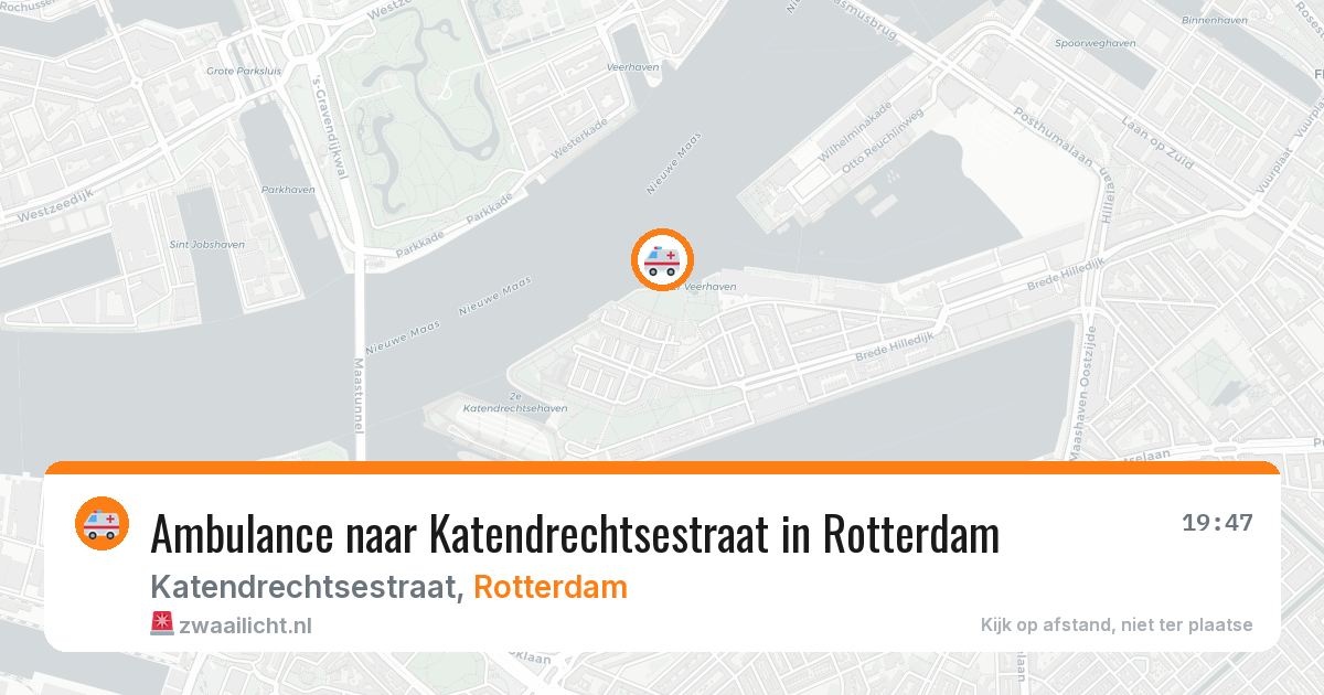 Ambulance naar Katendrechtsestraat in Rotterdam — 25 mei 2026