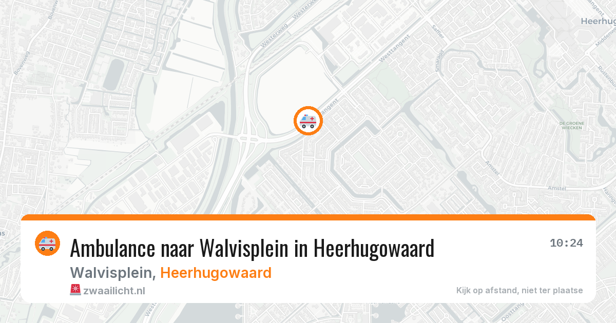 Ambulance naar Walvisplein in Heerhugowaard — 25 mrt 2026