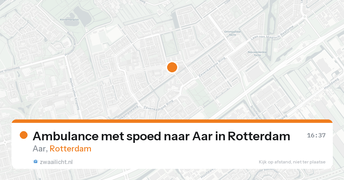 Ambulance met spoed naar Aar in Rotterdam — 21 aug 2026