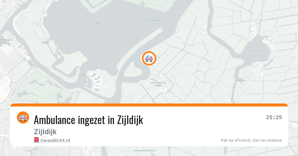 Ambulance ingezet in Zijldijk — 16 mei 2026
