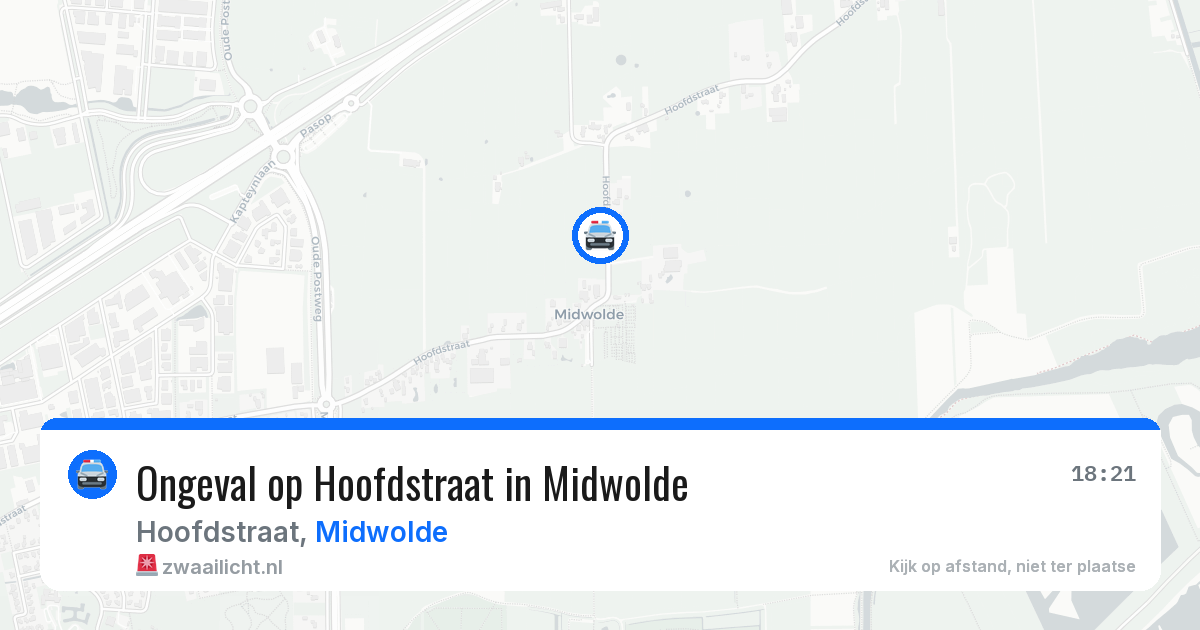 Ongeval op Hoofdstraat in Midwolde — 5 jun 2026