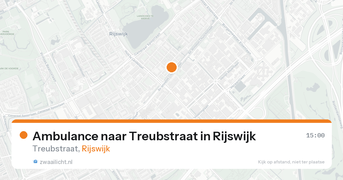 Ambulance naar Treubstraat in Rijswijk — 1 jul 2026