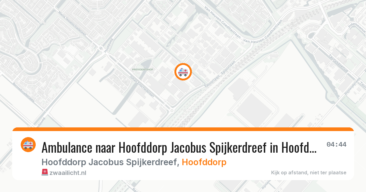 Ambulance naar Hoofddorp Jacobus Spijkerdreef in Hoofddorp — 9 feb 2026