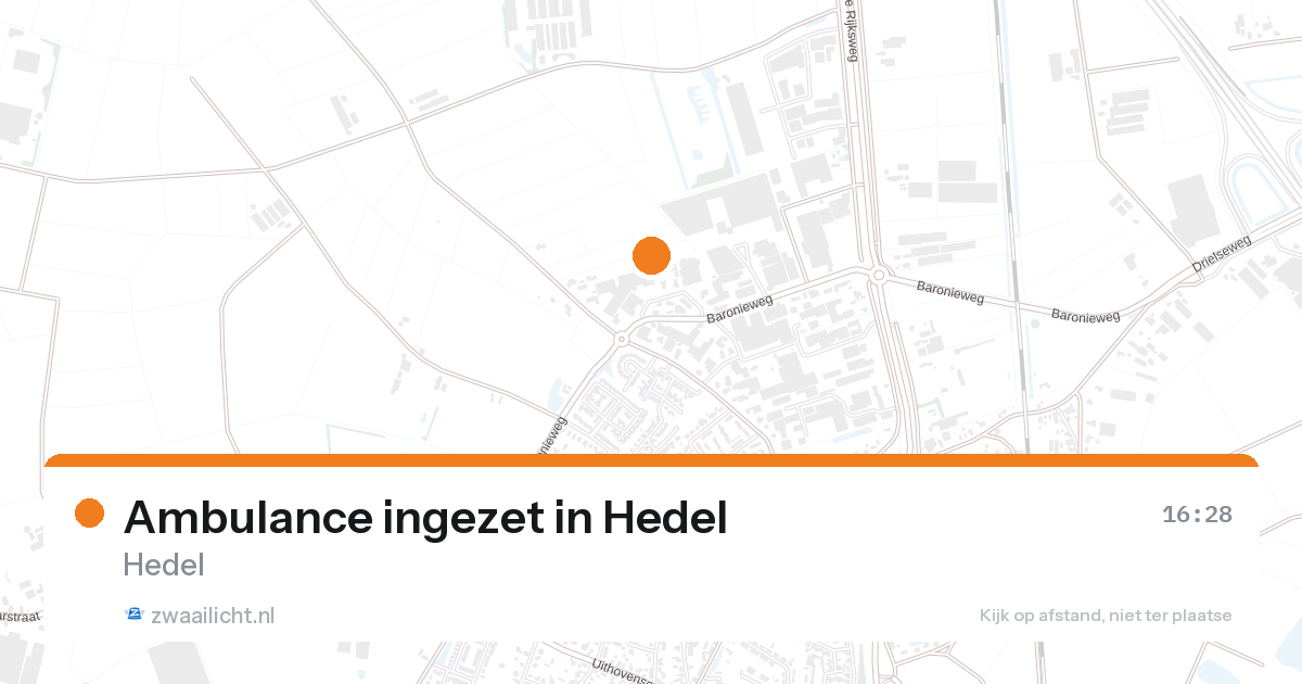 Ambulance ingezet in Hedel — 28 aug 2026