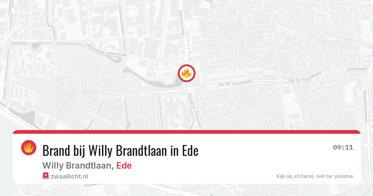 Brand bij Willy Brandtlaan in Ede — 29 mei 2026