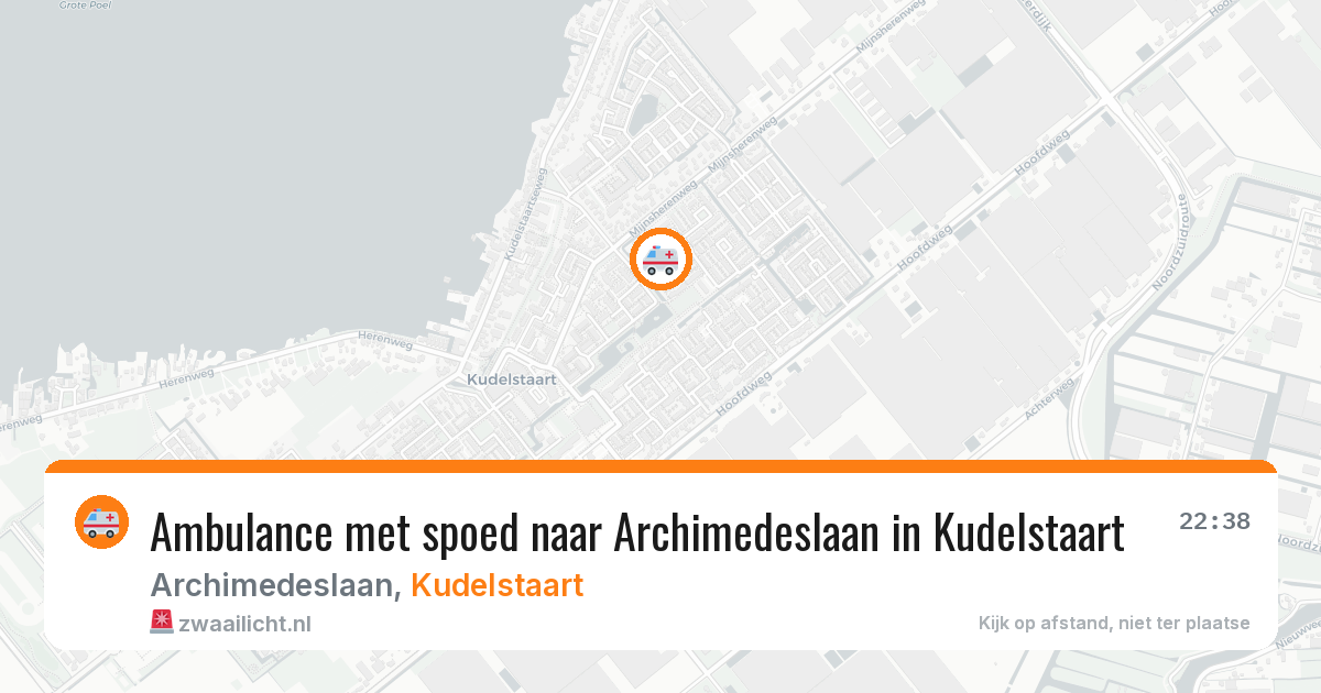 Ambulance met spoed naar Archimedeslaan in Kudelstaart — 21 mei 2026