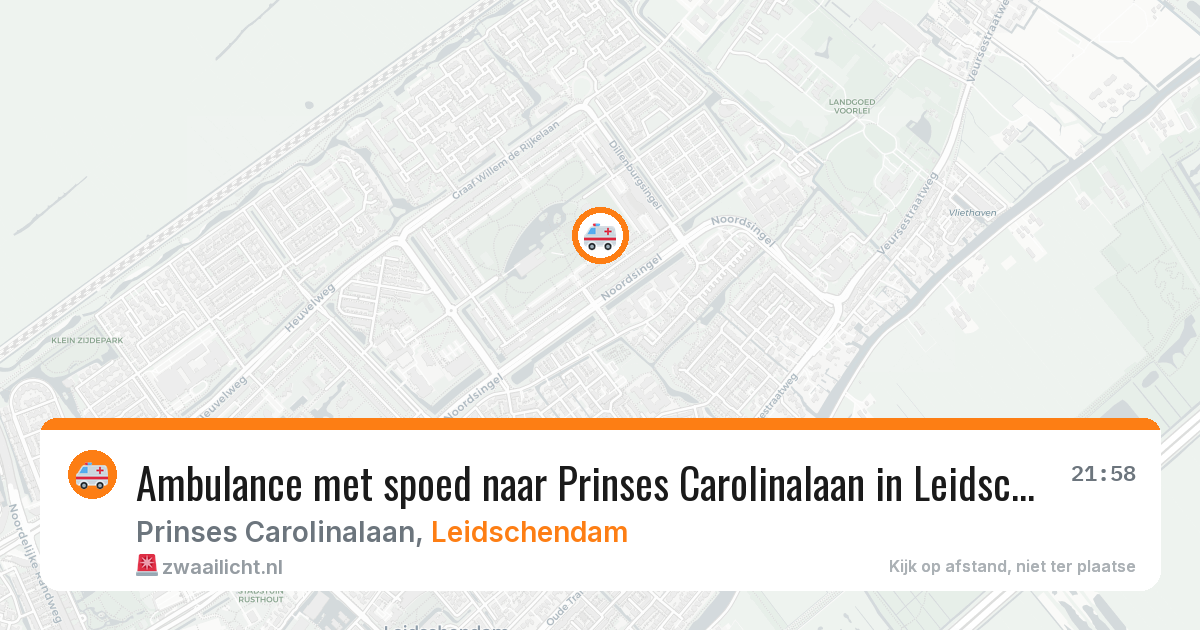 Ambulance met spoed naar Prinses Carolinalaan in Leidschendam — 11 jun 2026