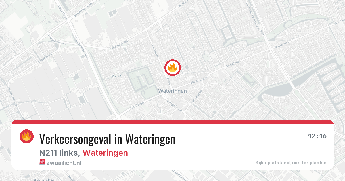 Verkeersongeval in Wateringen — 14 jul 2026