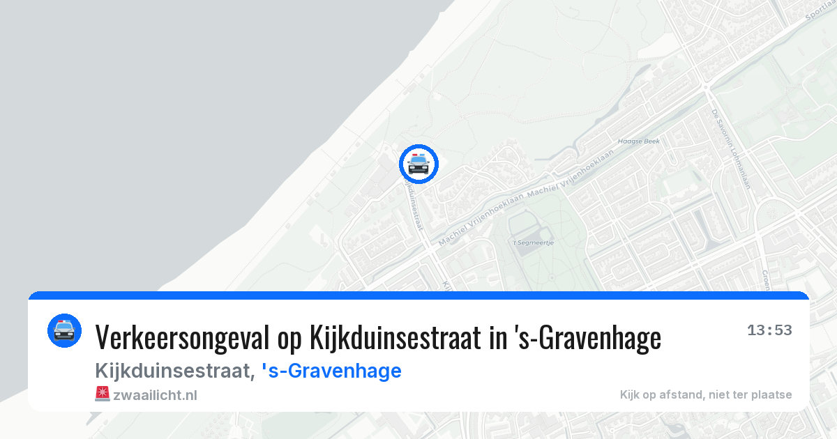 Verkeersongeval op Kijkduinsestraat in 's-Gravenhage — 17 jul 2026