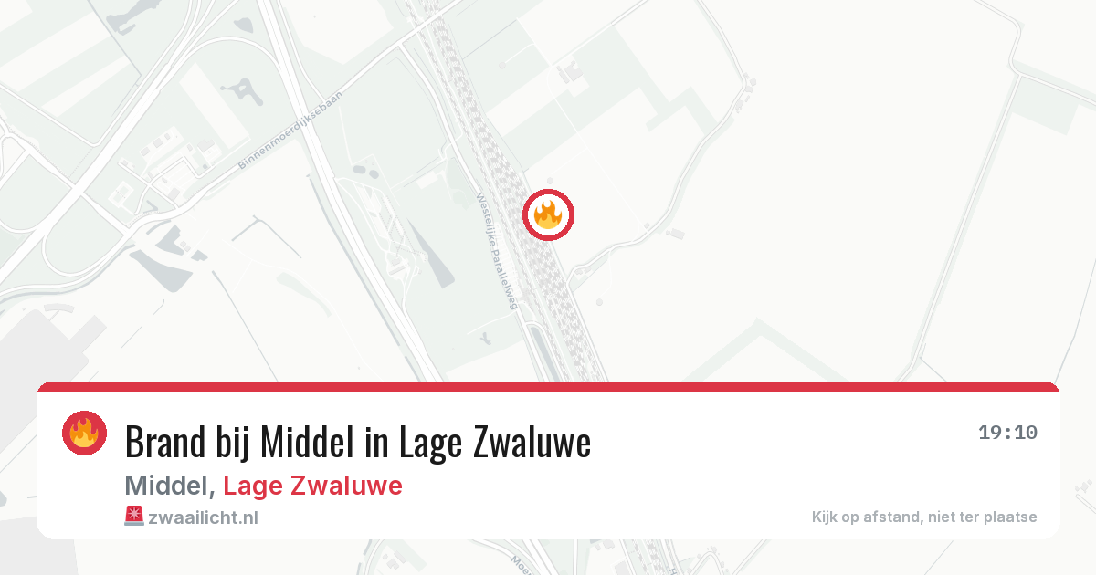 Brand bij Middel in Lage Zwaluwe — 8 jul 2026