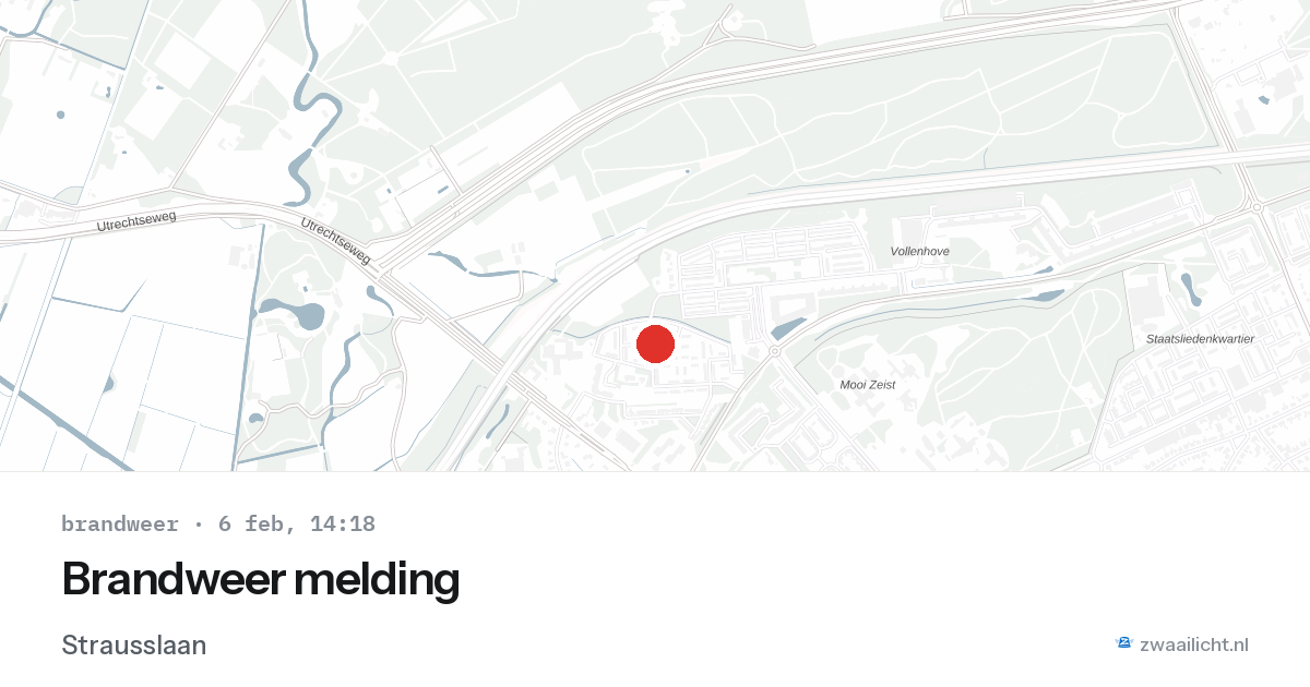 Brandweer melding — 6 feb 2026