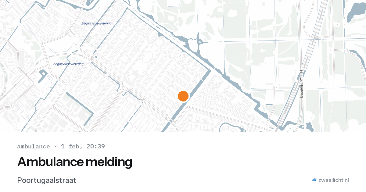 Ambulance melding — 1 feb 2026