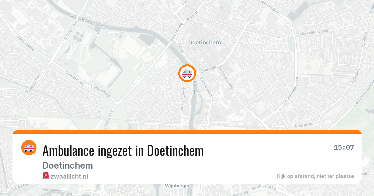 Ambulance ingezet in Doetinchem — 11 aug 2026