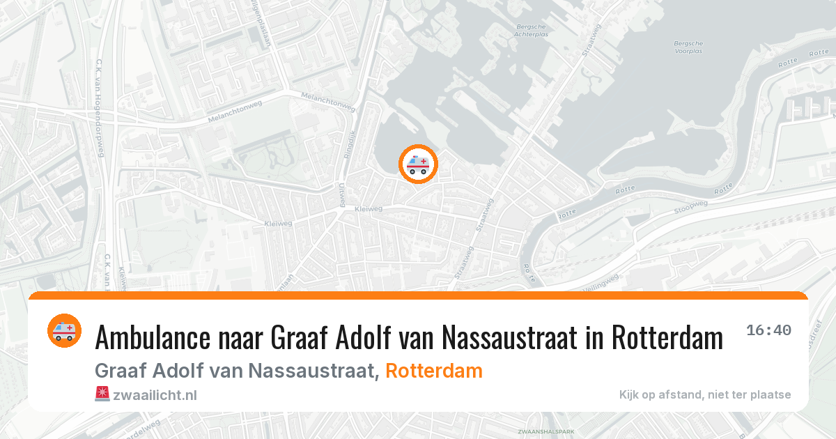 Ambulance naar Graaf Adolf van Nassaustraat in Rotterdam — 10 apr 2026